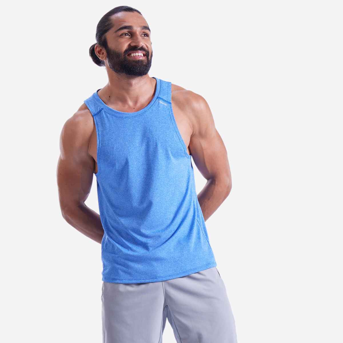 Decathlon | Domyos Men's Fitness Tank Top | Blue - M