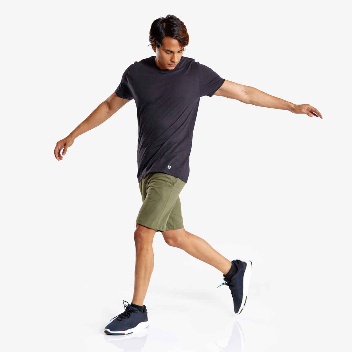 Decathlon Domyos Men's Regular Fit Tshirt | Black - L