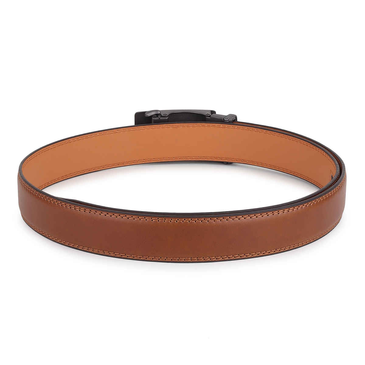 Zoro United Men's Solid Vegan Leather Men's Belt | Brown - One Size