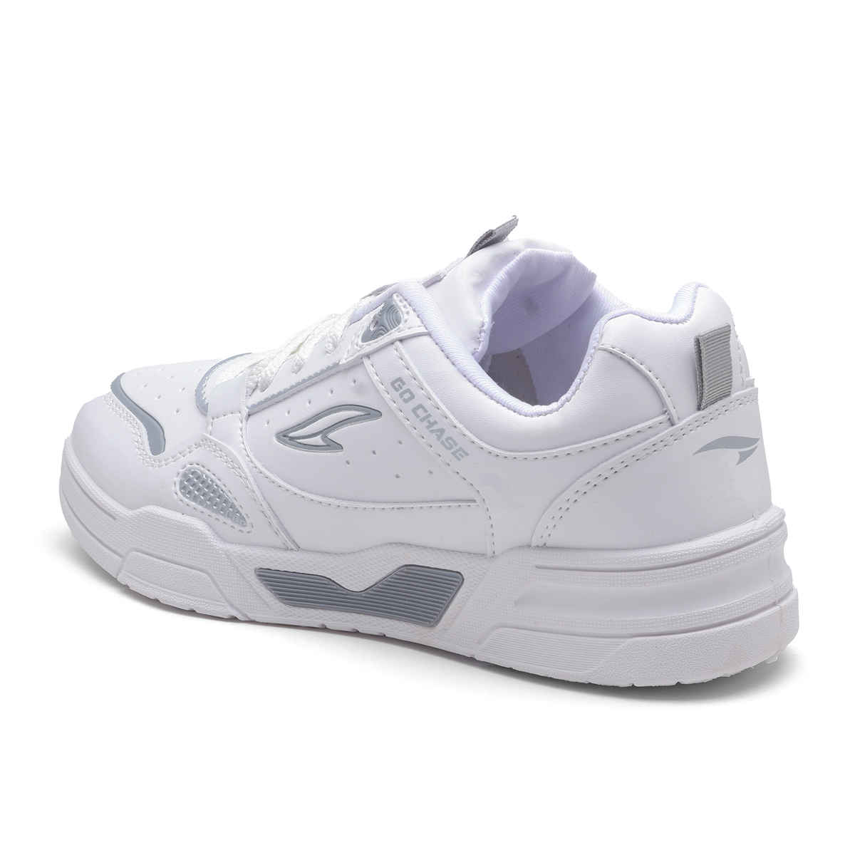 Asian Men's Casual Sneakers | Tango-01 | White and Light Grey - UK 8