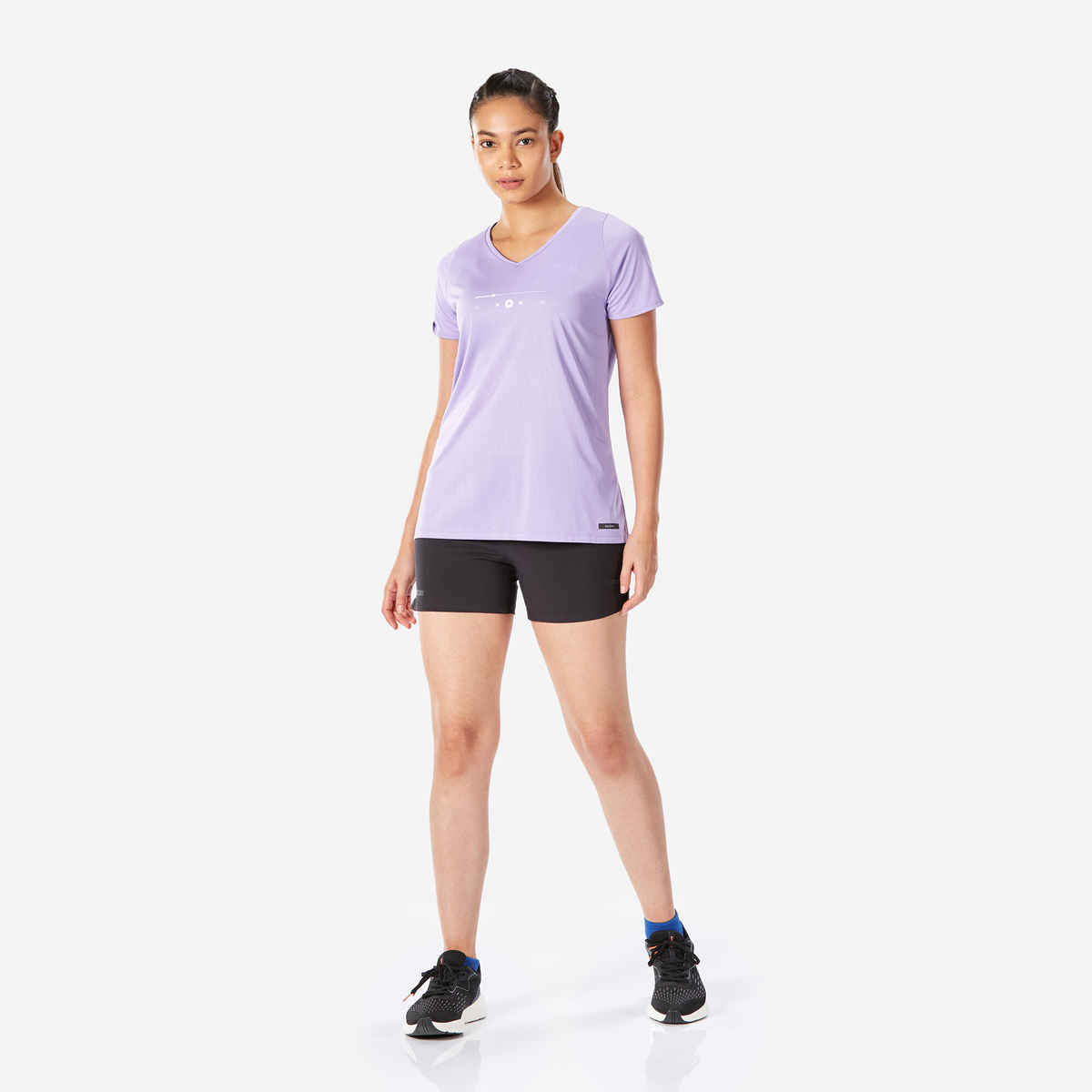 Decathlon | Kalenji WoMen's Printed Running T-Shirt - Purple - XL