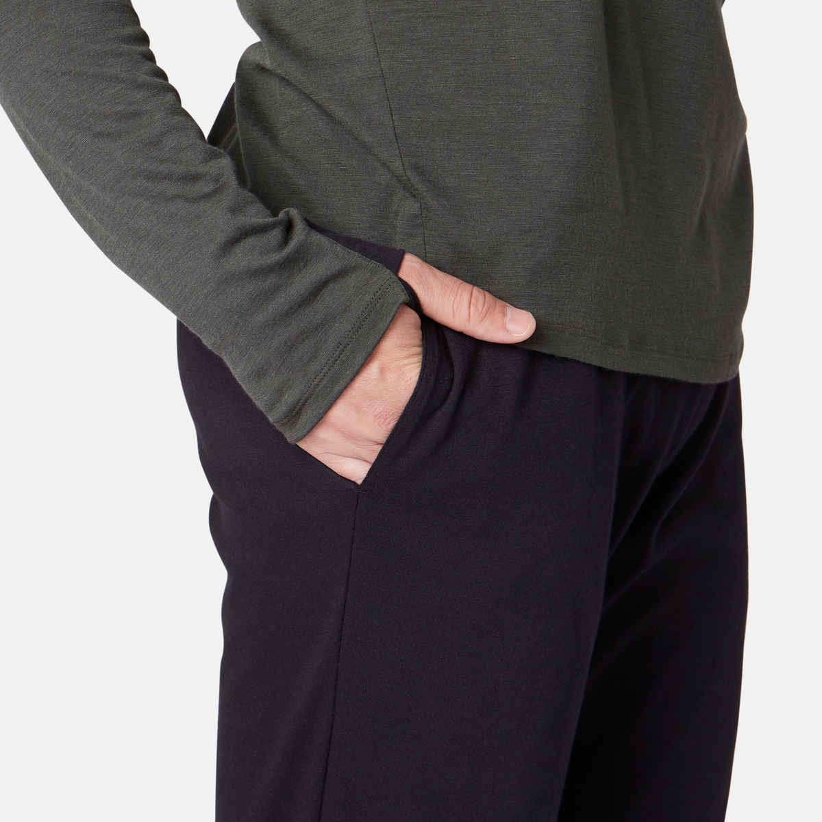 Decathlon Domyos Men's Cotton Fitness Trackpants | Black | XL