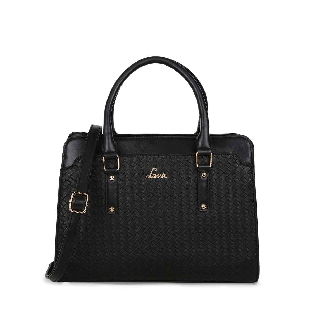 Lavie Women's 3 Compartment Hand Bag | Black