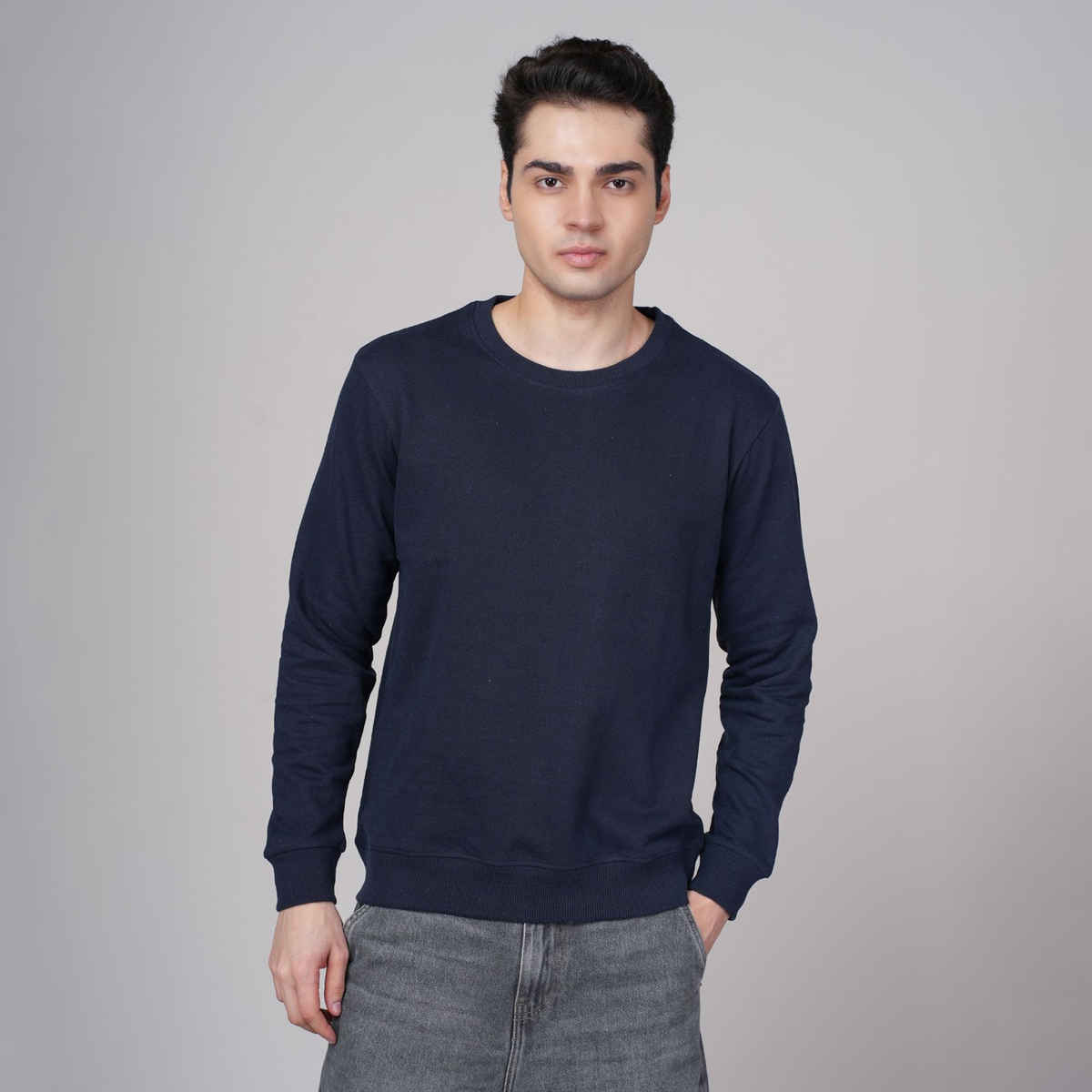 Outlaws Men's Cotton Rich Premium Sweatshirt | Navy - M