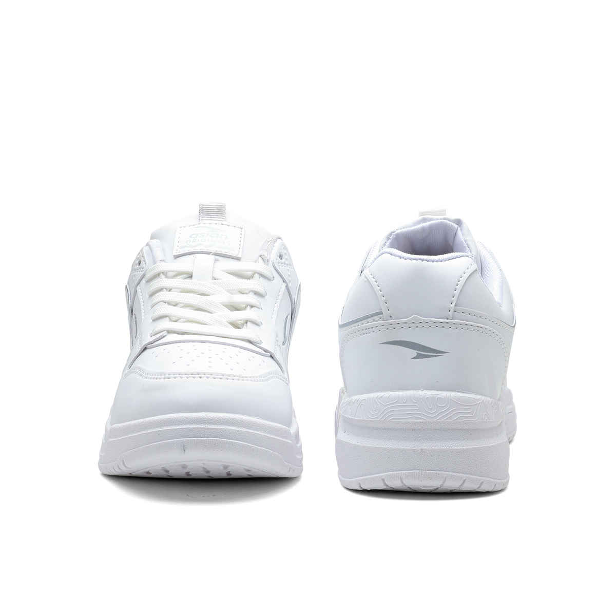 Asian Men's Lace up Sneakers | SHADOW-01 | White | UK 8