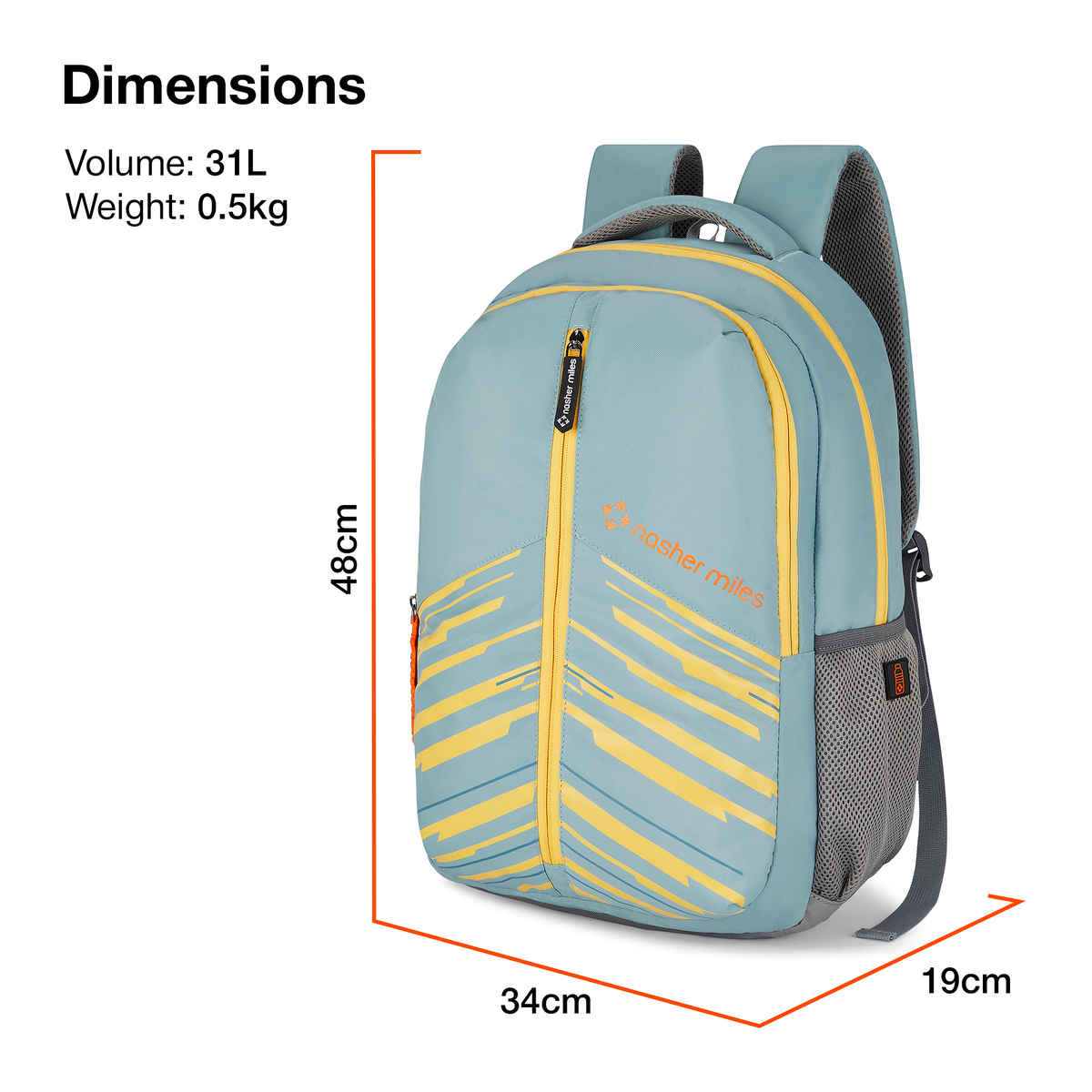 Nasher Miles Backpack for Unisex | Laptop Backpack | Casual Geography | Green - 31L