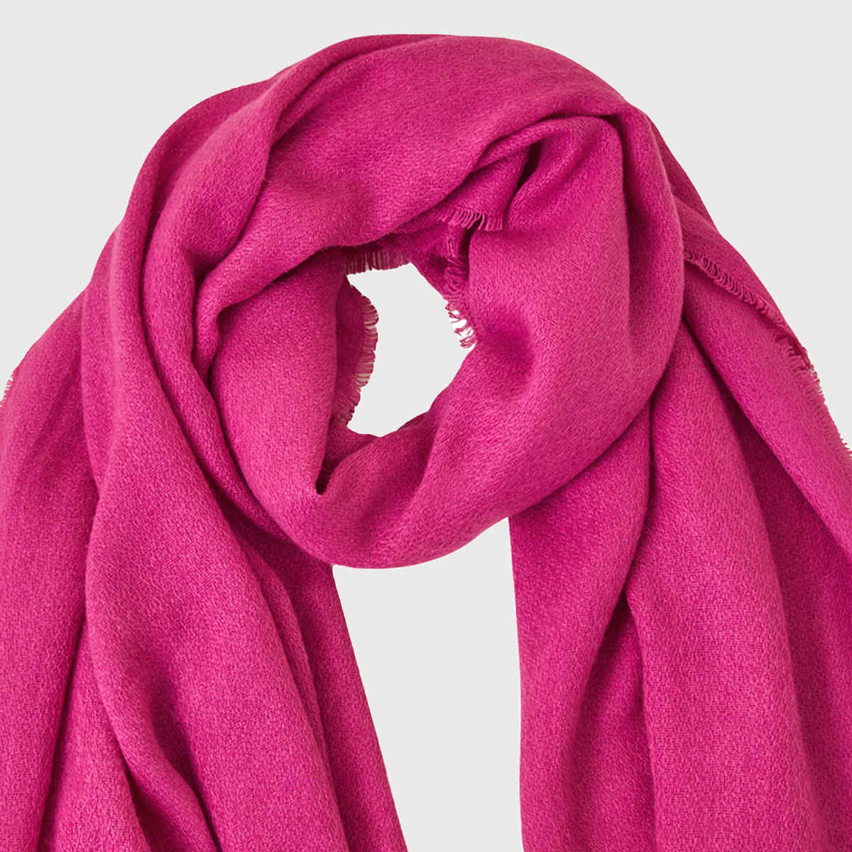 Accessorize London Women's Knit Midweight Blanket Scarf - Pink