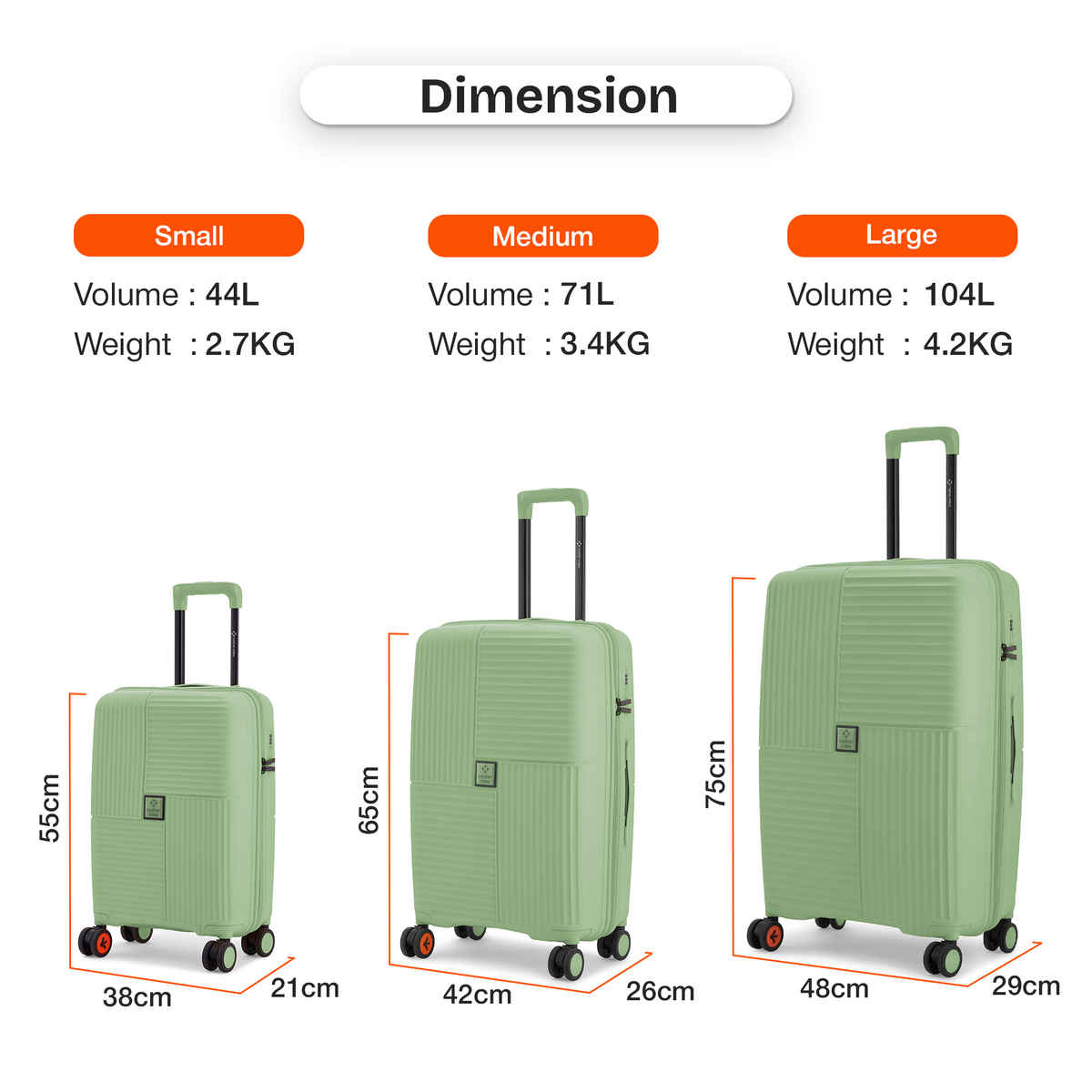 Nasher Miles Singapore Cabin Hard-Sided Luggage- 20 Inch - 55 cm Trolley Bag- Avacado Green
