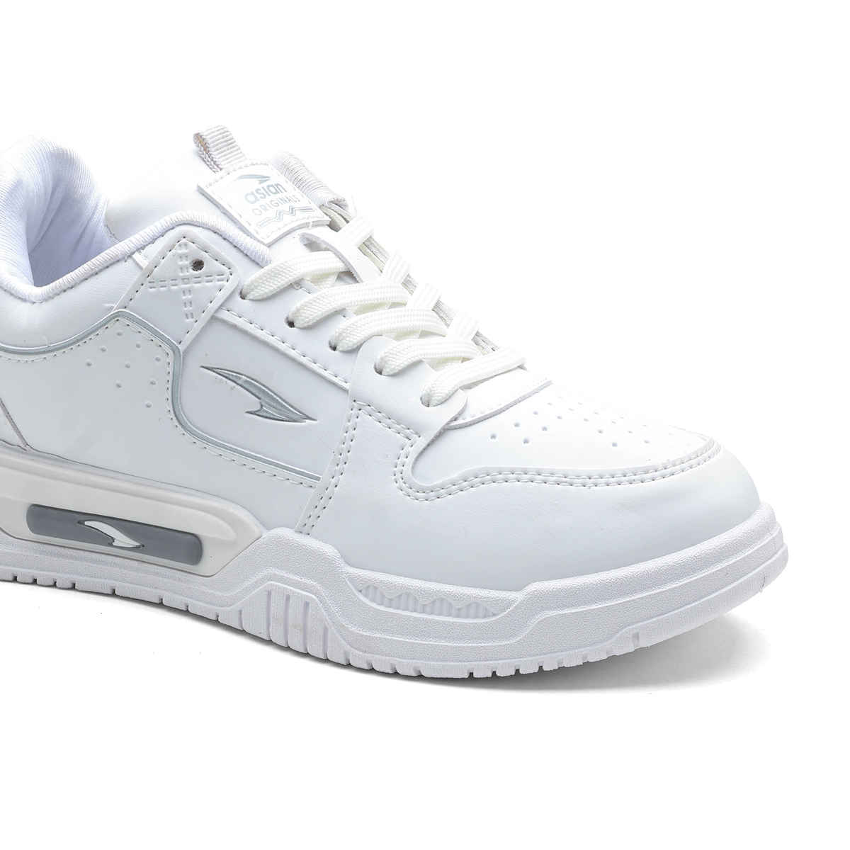 Asian Men's Lace up Sneakers | SHADOW-01 | White | UK 9