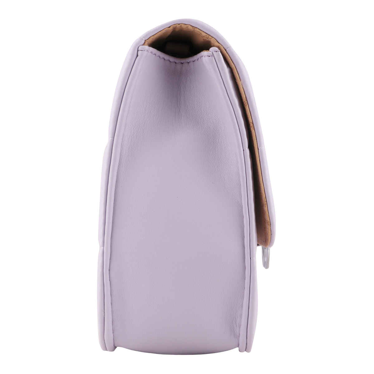 Lino Perros Lavender Shoulder Bag(1pc) & Accessorize London Women Heart Vine Rings Set Of Three Silver - L(3pc) Combo