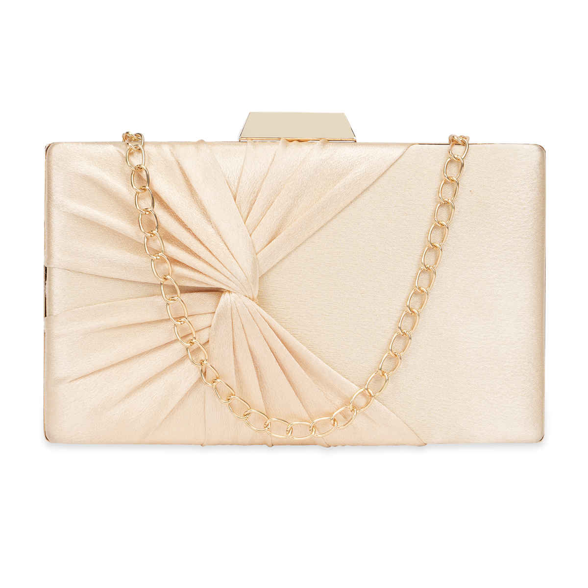 Lavie Women's Vertical Cheer Frame Clutch | Ladies Purse | Small | Gold Metallic