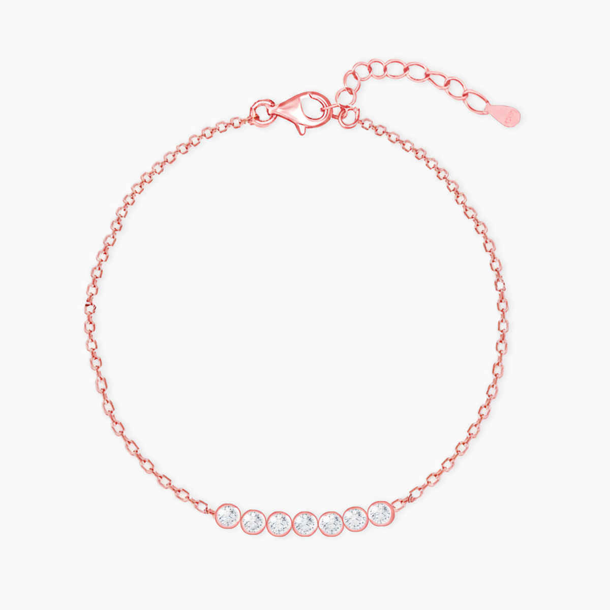 GIVA Rose Gold Bubble Bracelet