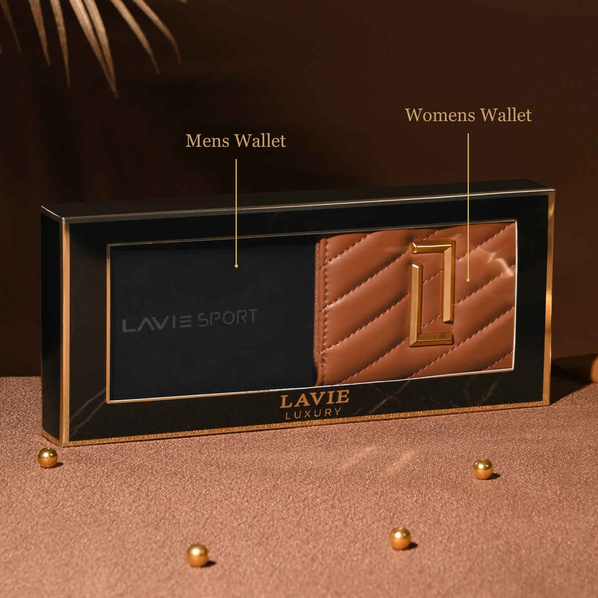 Lavie Women's and Men's Wallet Gift Set Box