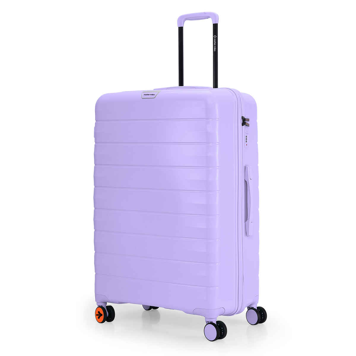 Nasher Miles Vienna Check-In Hard Sided Polypropylene 28 Inch|75 cm Trolley Bag - Purple