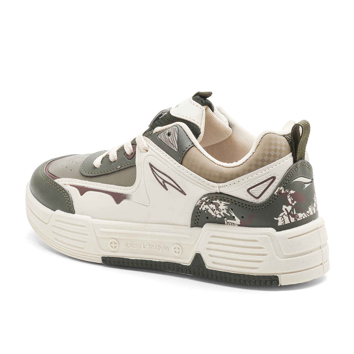 Asian Men's Lifestyle-02 Cream Beige Sneakers UK-9