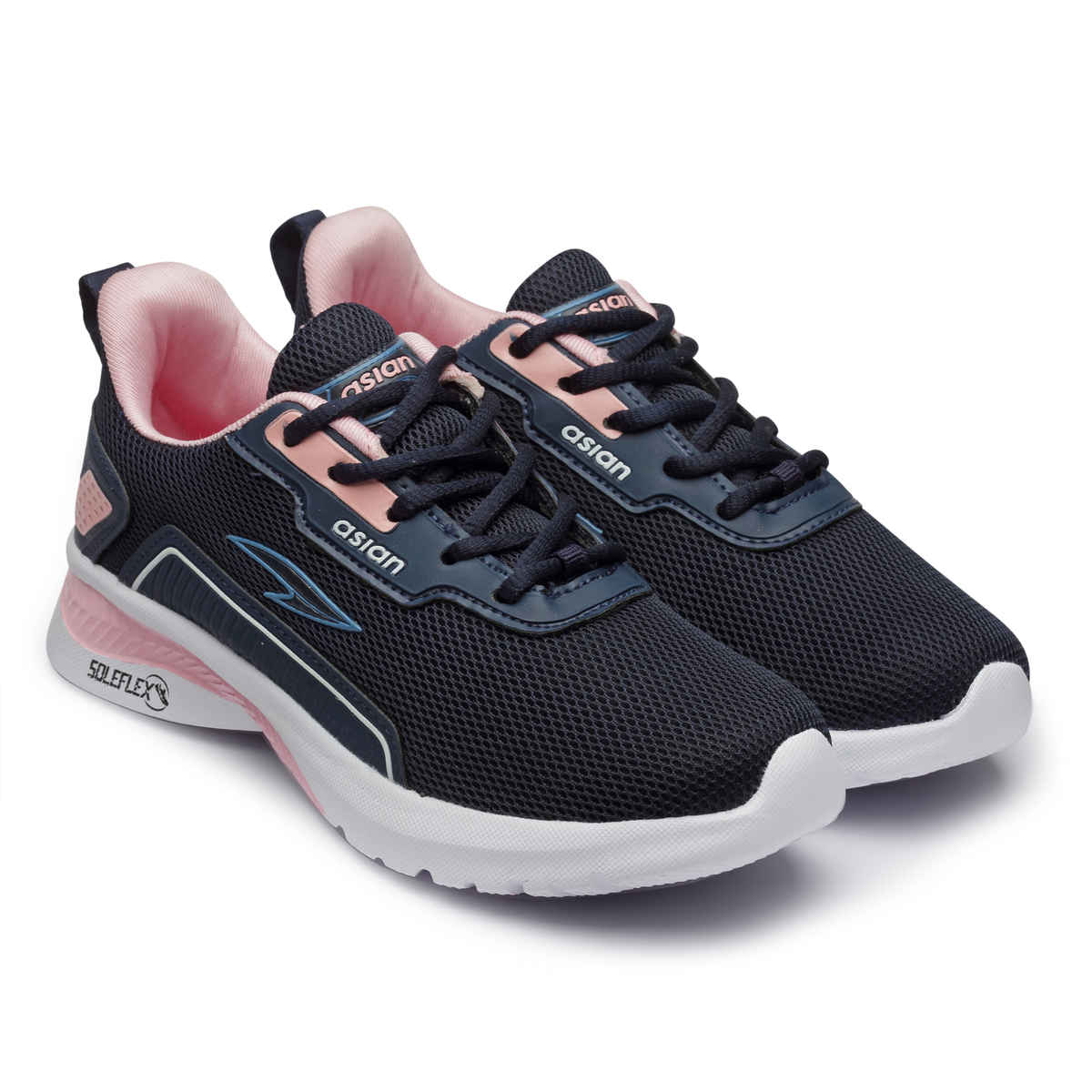 Asian Women's Lace up Sports Shoes | FIREFLY-08 | Navy | UK 4