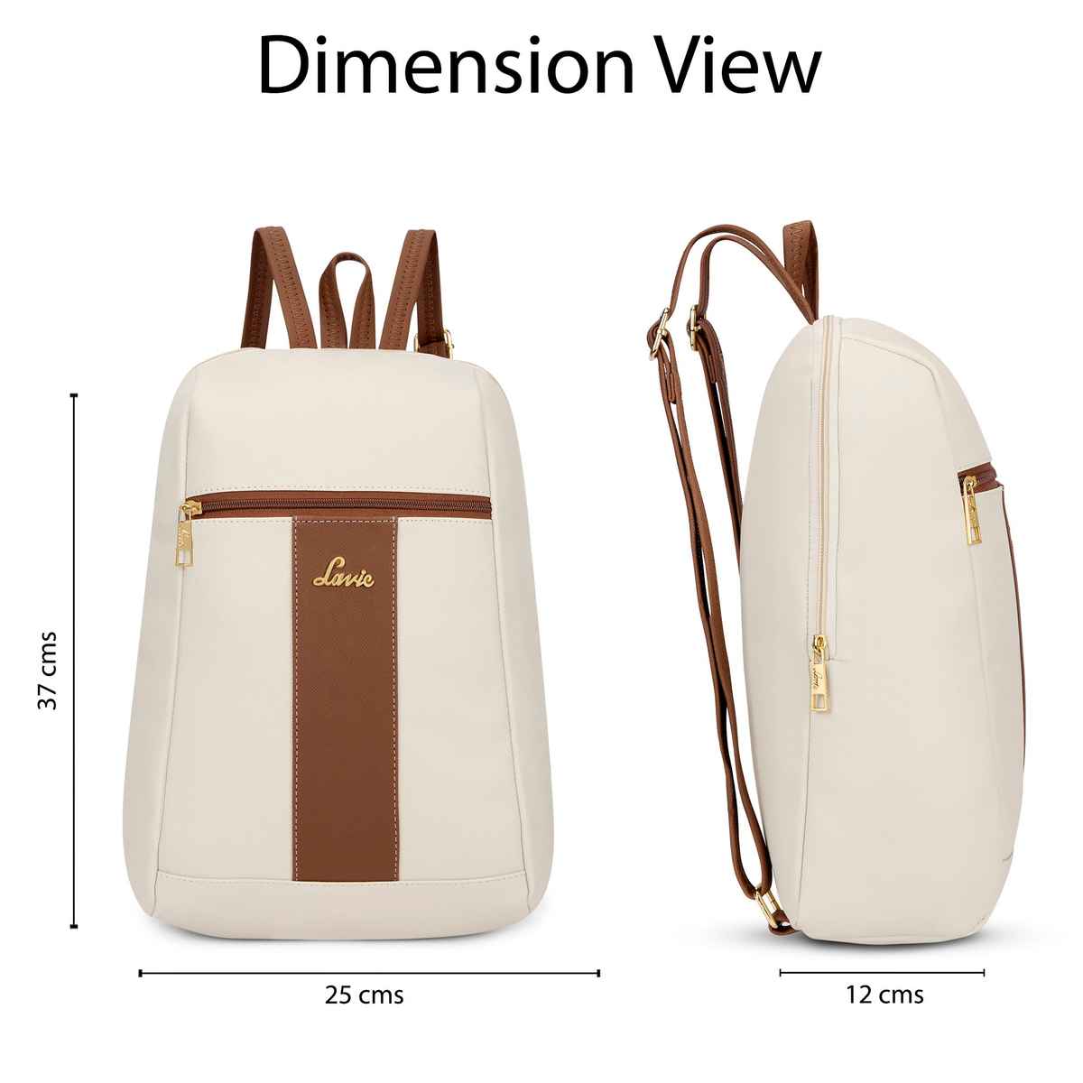 Lavie Women's Colourblock Cobie Fashion Backpack for | Shoulder Bag | Off White