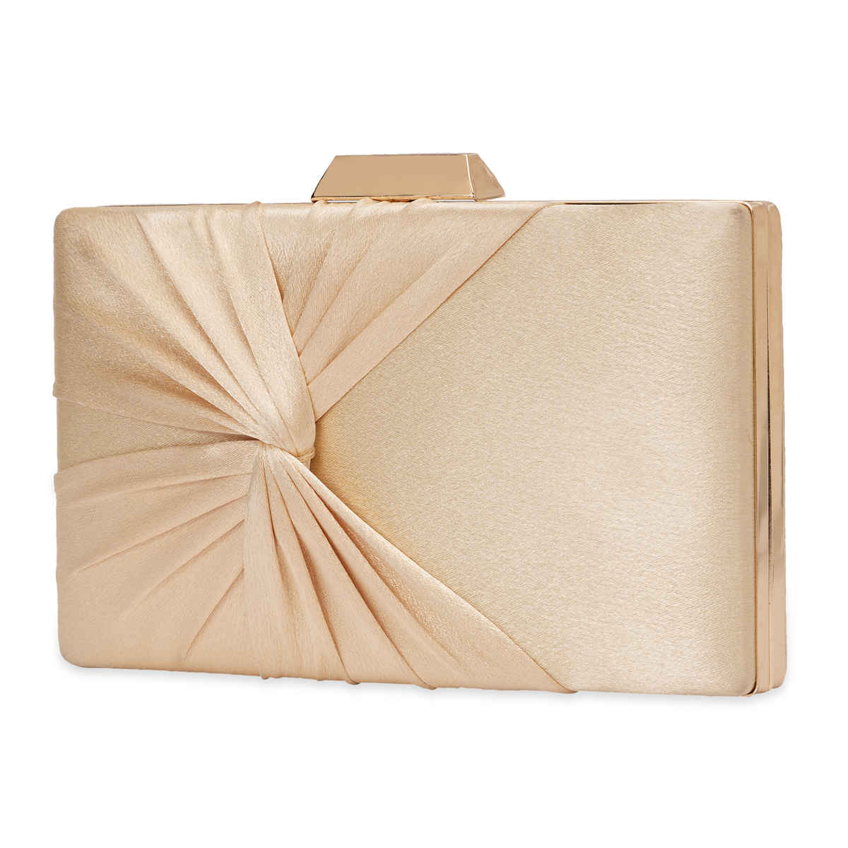 Lavie Women's Vertical Cheer Frame Clutch | Ladies Purse | Small | Gold Metallic