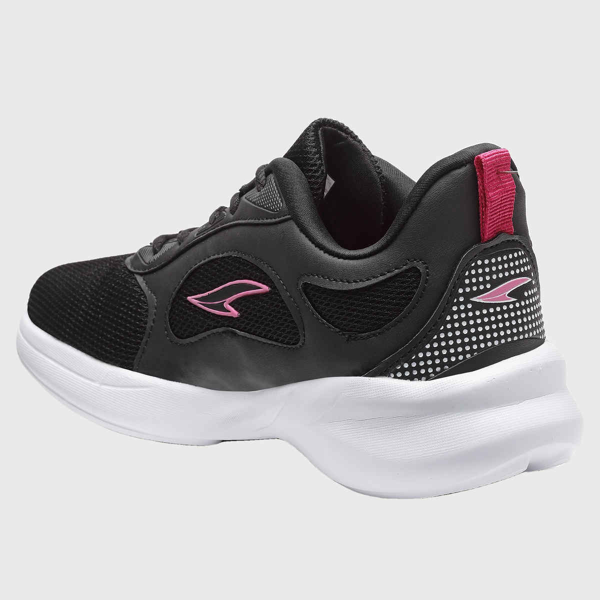 Asian Firefly-04 Women Black Rani Pink Sports Shoes (Size-7)