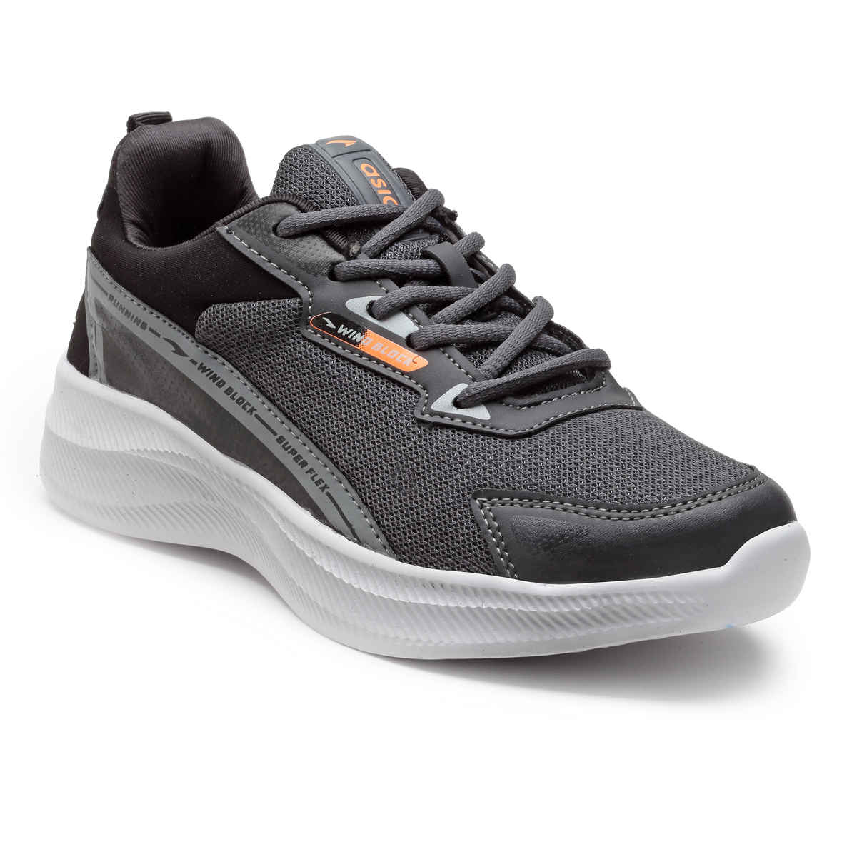 Asian Men's Lace up Sports Shoes | THAR-13 | Grey | UK 7