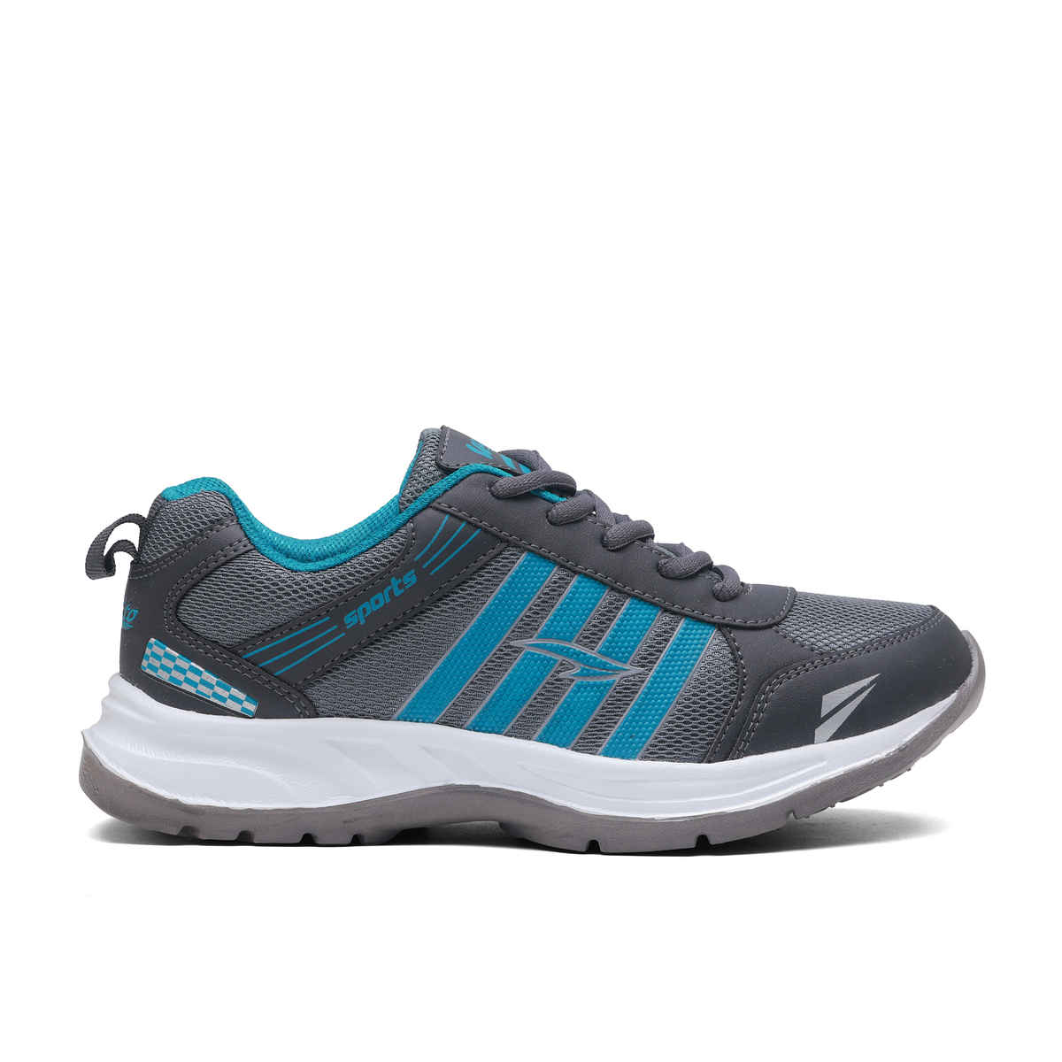 Asian Men's Lace up Sports Shoes | WONDER-21 | Grey | UK 6