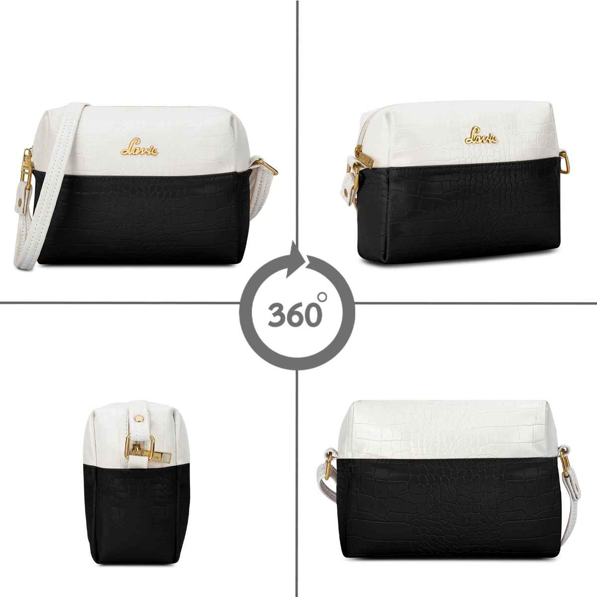 Lavie Women's Tina Cross Body Sling Bag | Ladies Purse Handbag | Black