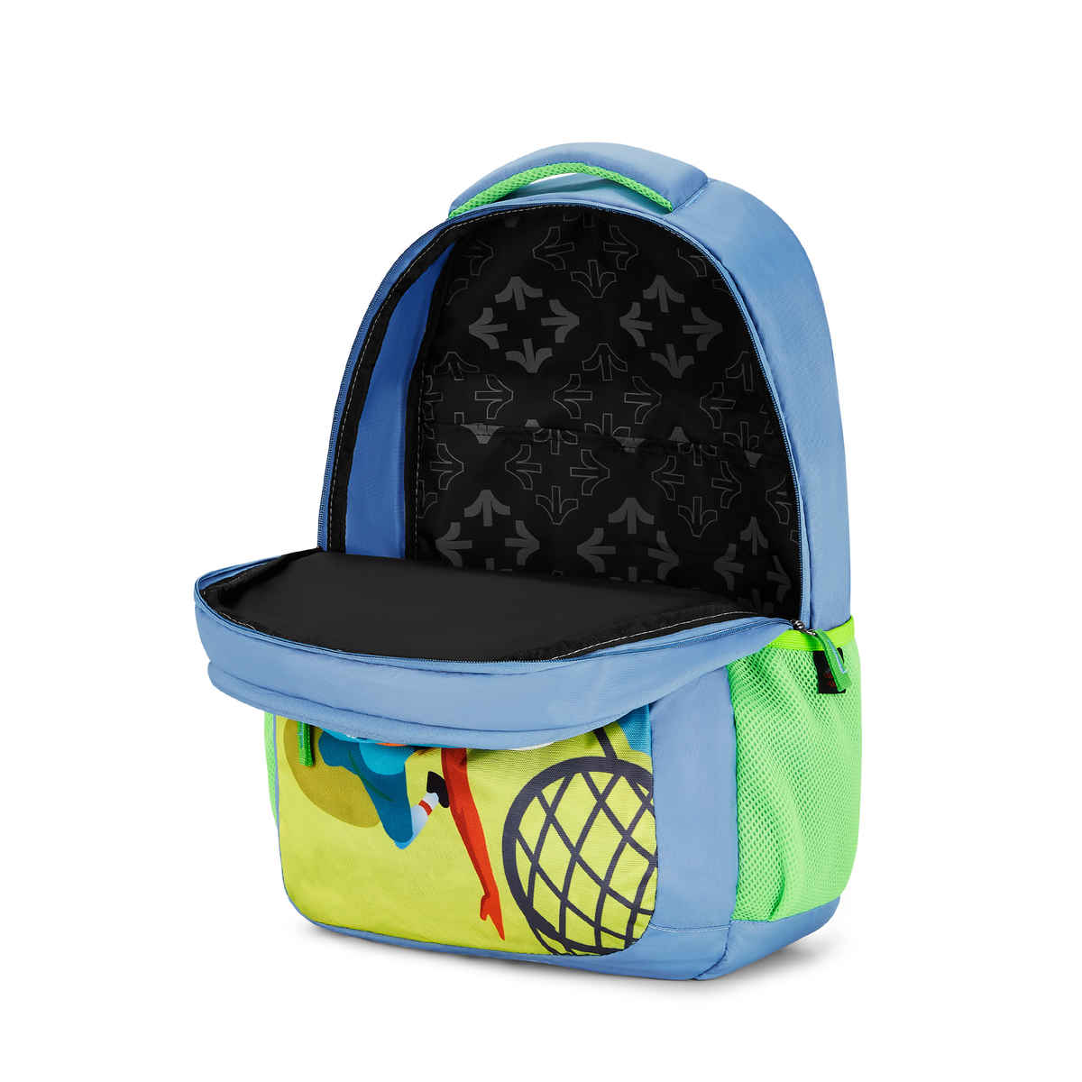 Nasher Miles Basketball Backpack- Unisex-3 Compartment College Bag- Cyan Green- 45L