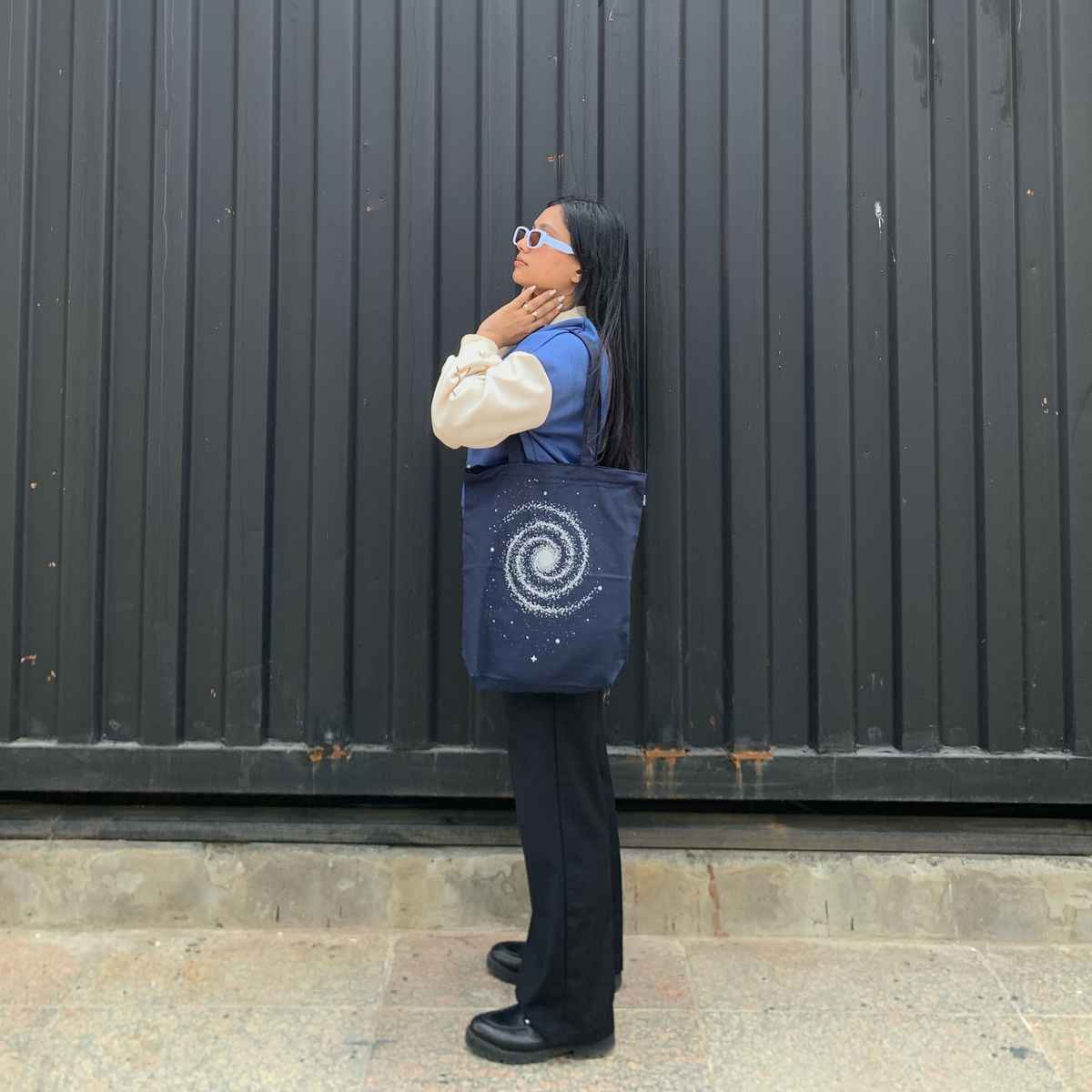 Ecoright Unisex Cotton 10 L Double Handle Tote Bag | Blue - Free Size