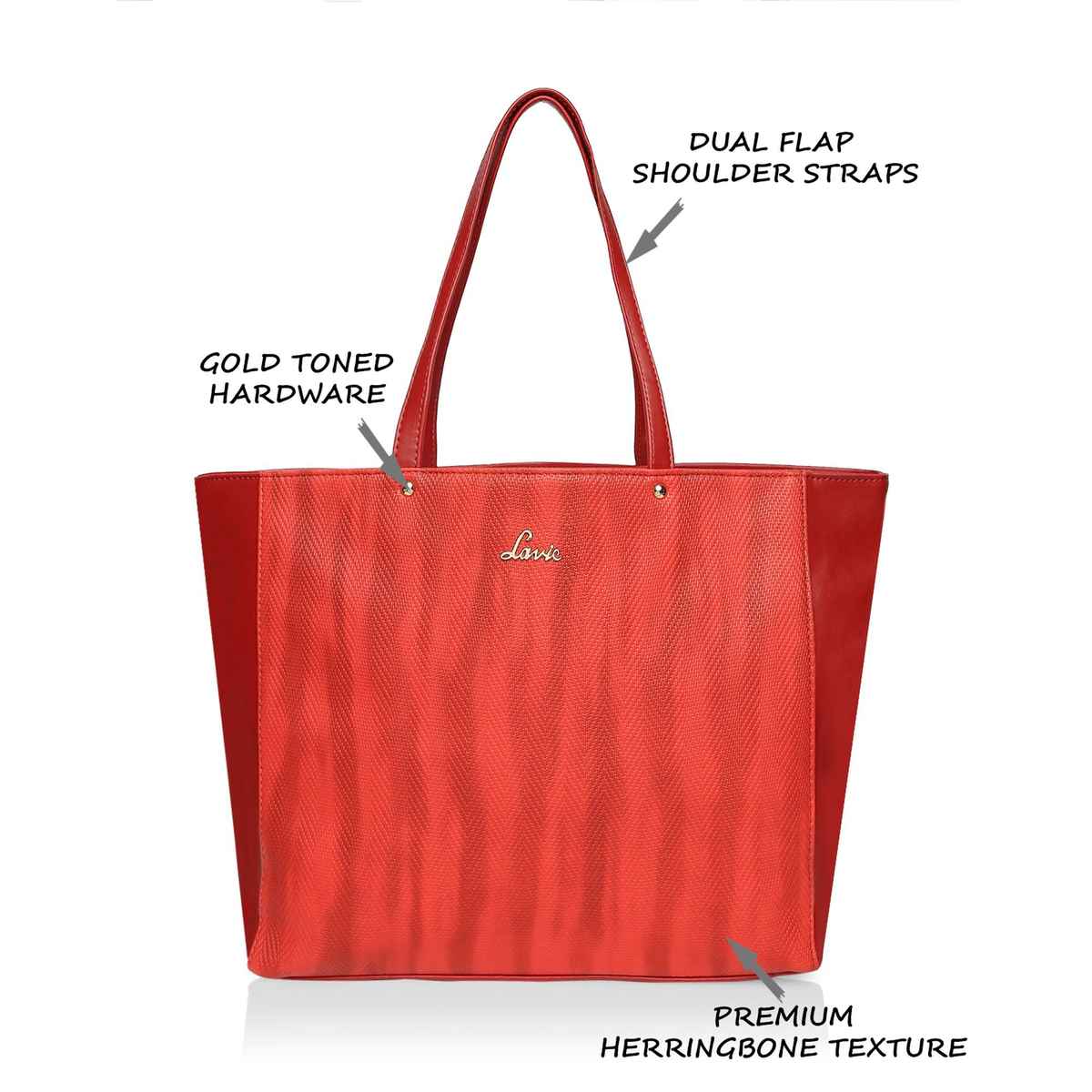 Lavie Women's Malgana Large Tote Handbag | Red