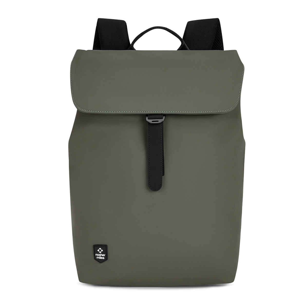 Nasher Miles Soho 25 L Top-open, Polyurethane Olive Green Laptop Backpack for College and School