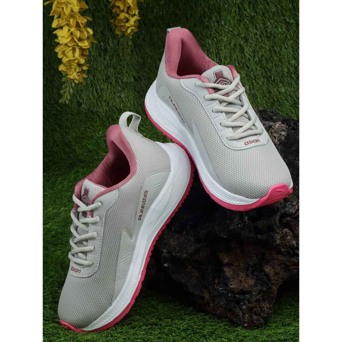 Asian Firefly-09 Women Grey Mauve Sports Shoes (Size-8)