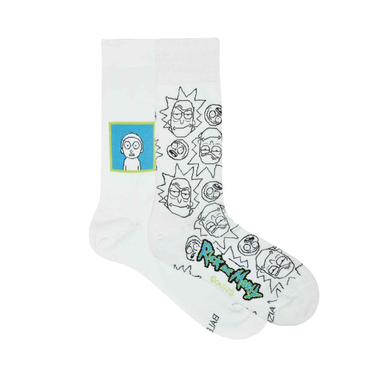 SocksXpress by Balenzia Rick And Morty Men's Quirky Crew Length Socks | Cotton And Spandex