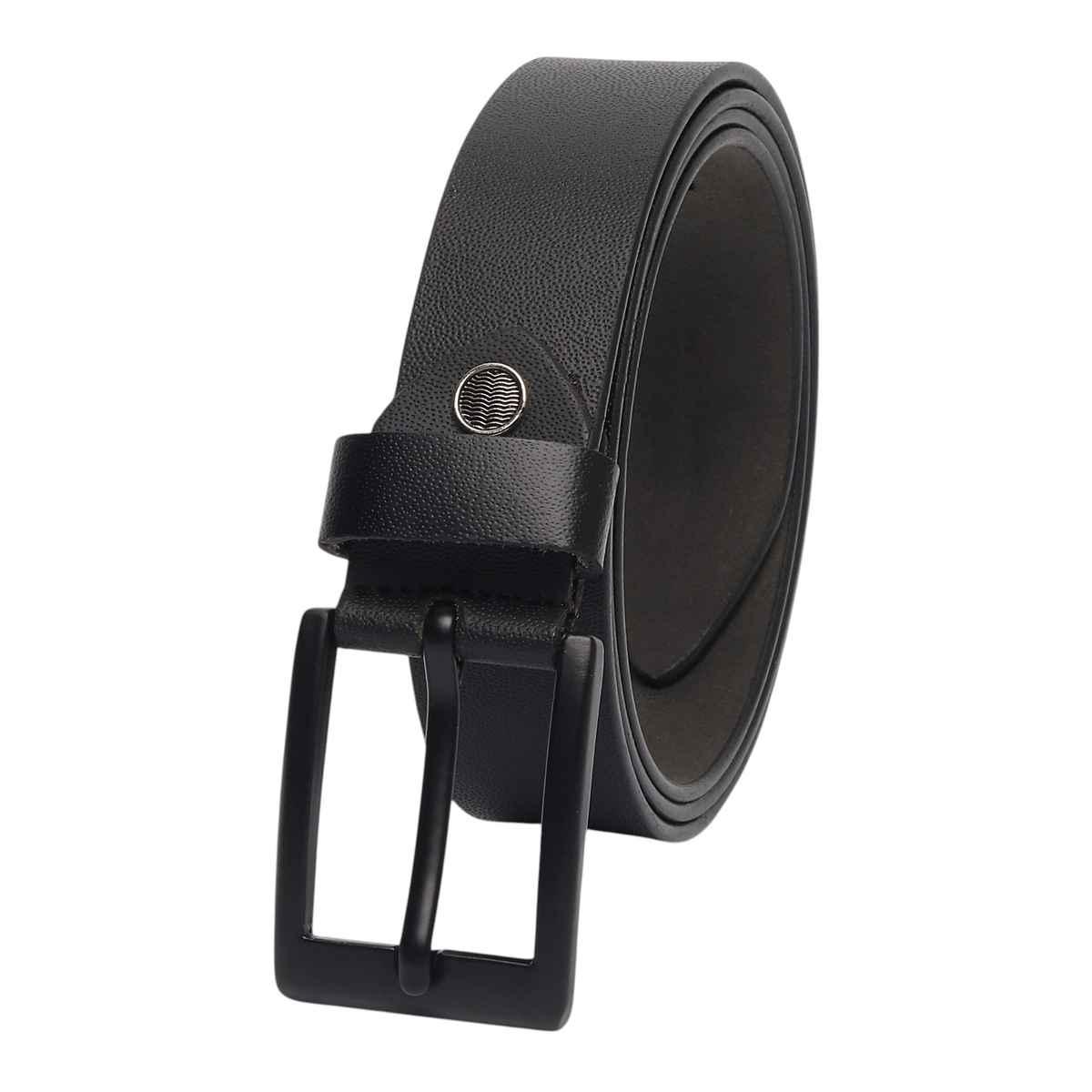 Kastner Men's Genuine Leather Belt with Classic Metal Buckle | Formal & Casual Wear | Black - 32