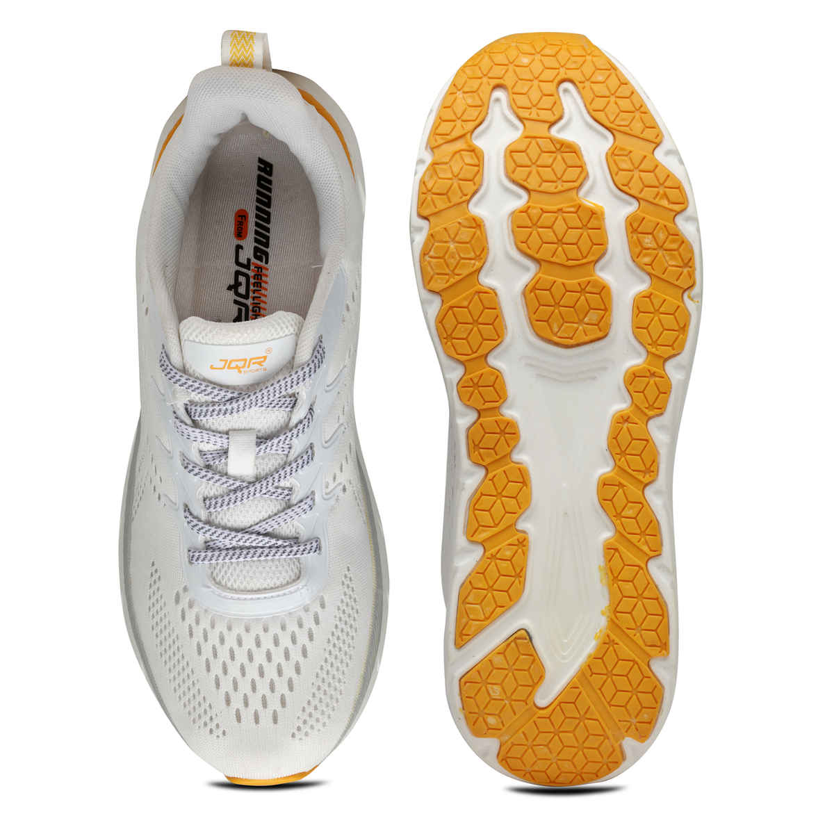 JQR ATLANTA Men's Running Shoes | White - UK 9