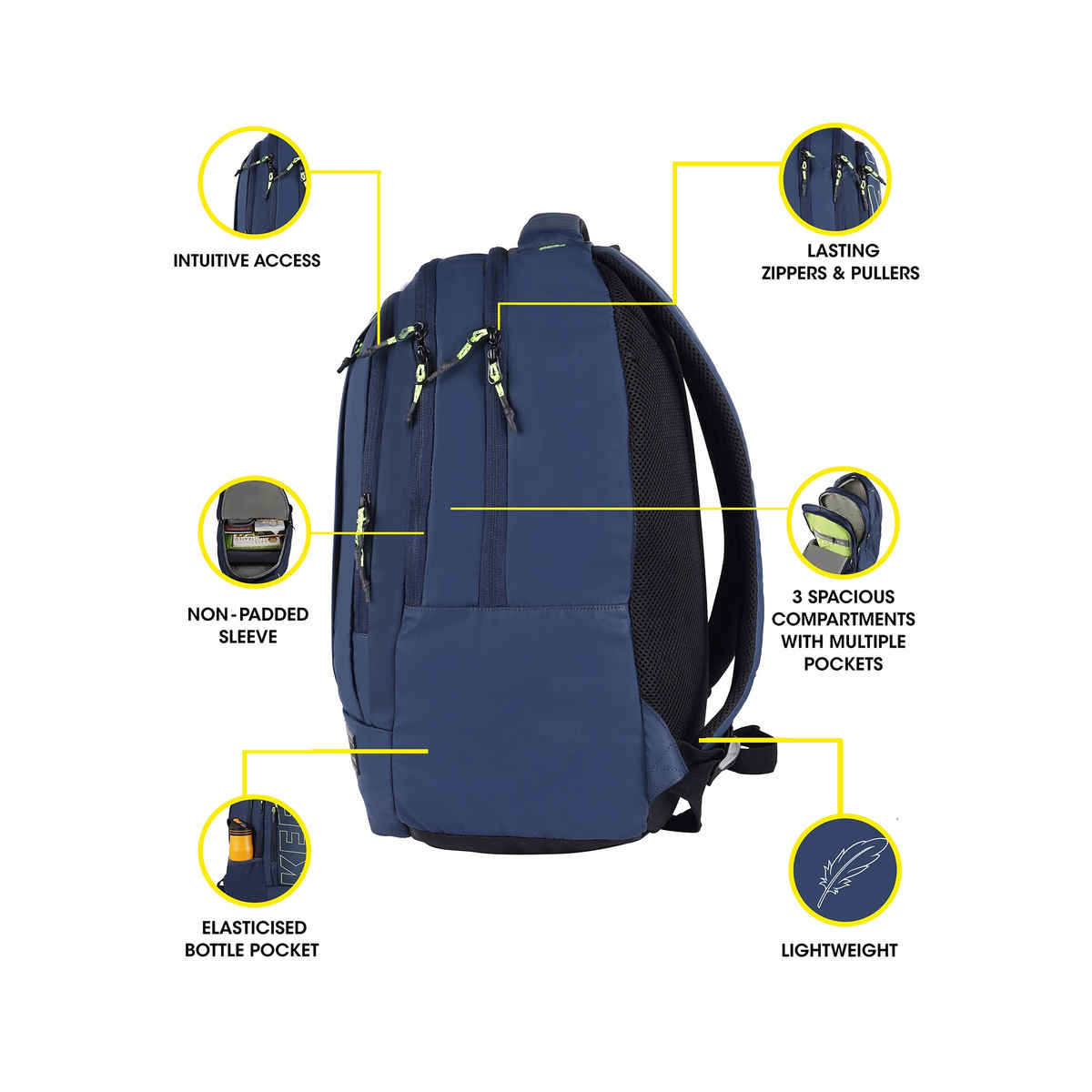 Gear Keep It Real 19 (Boys) - Navy Blue Green