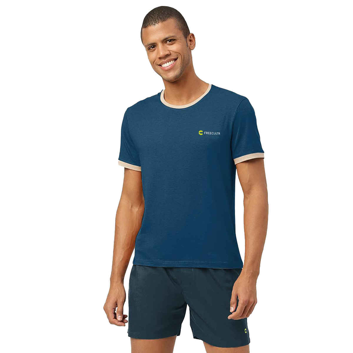 Freecultr Men's All-Day Boxers | Orange & Blue - M