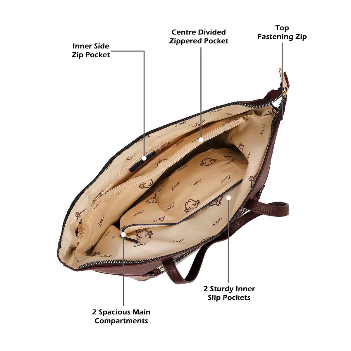 Lavie Women's Tonal Lily Tote | Tan