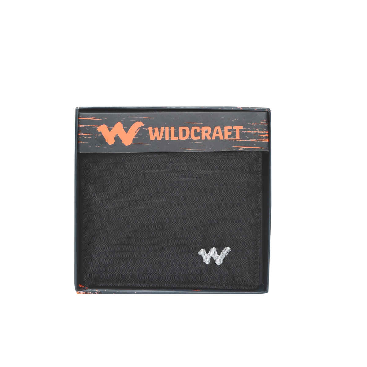Wildcraft Unisex Logo Leather Bi-Fold Wallet | Black - Free Size
