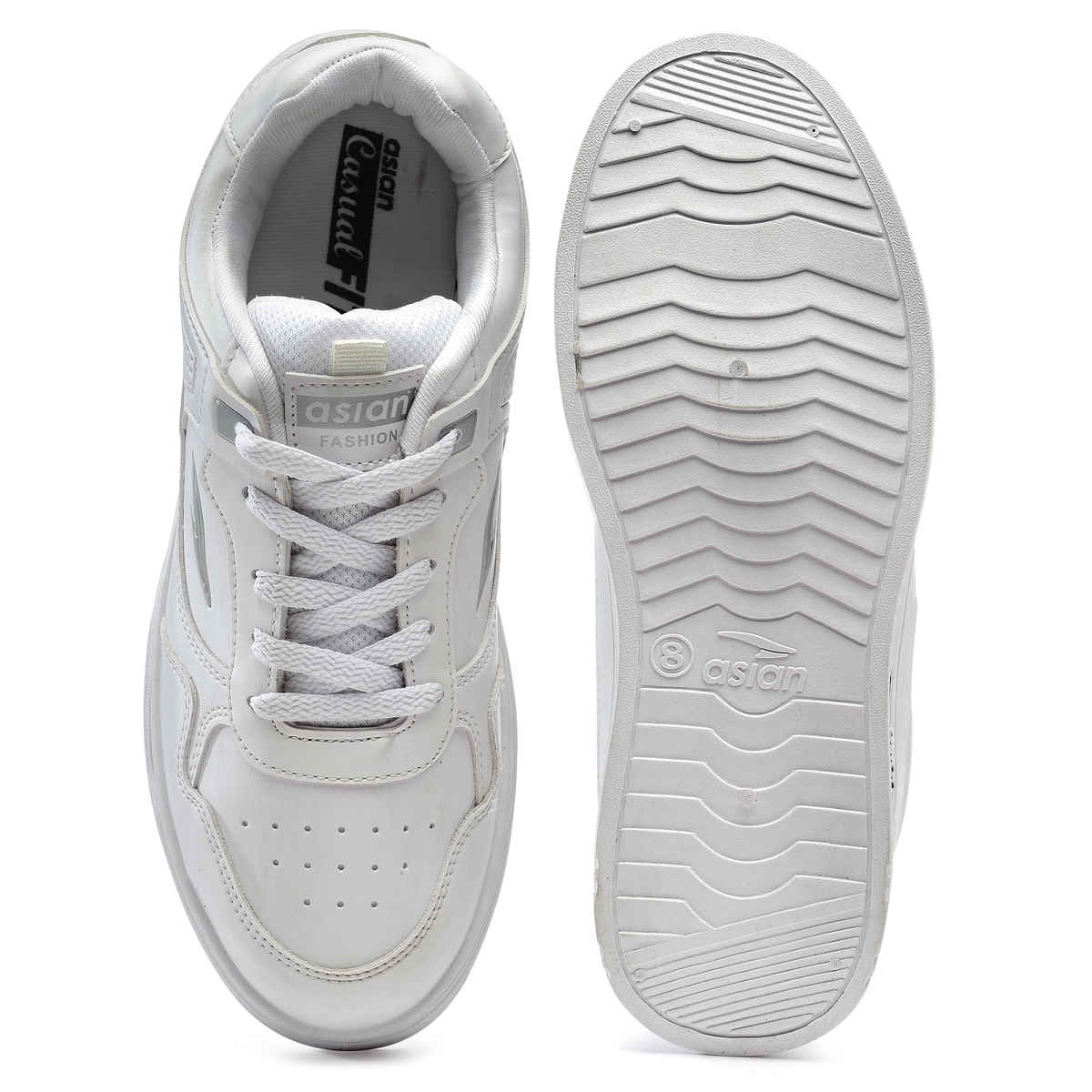 Asian Boston-01 Men Sneakers White (Size-9)