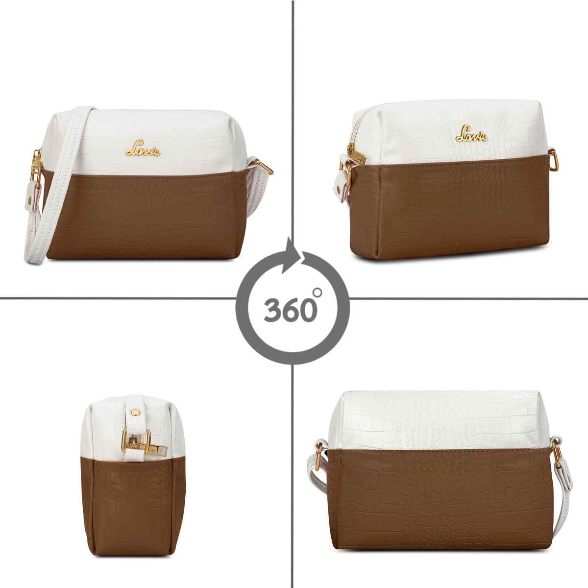 Lavie Women's Tina Cross Body Sling Bag | Ladies Purse Handbag | Tan