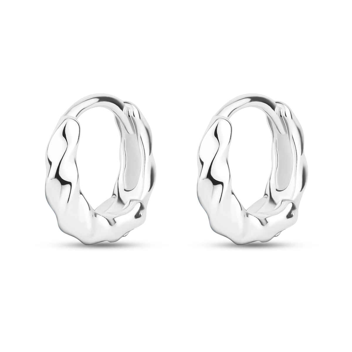 Accessorize London Women Sterling Silver-plated Simple Twist Hoop Earrings