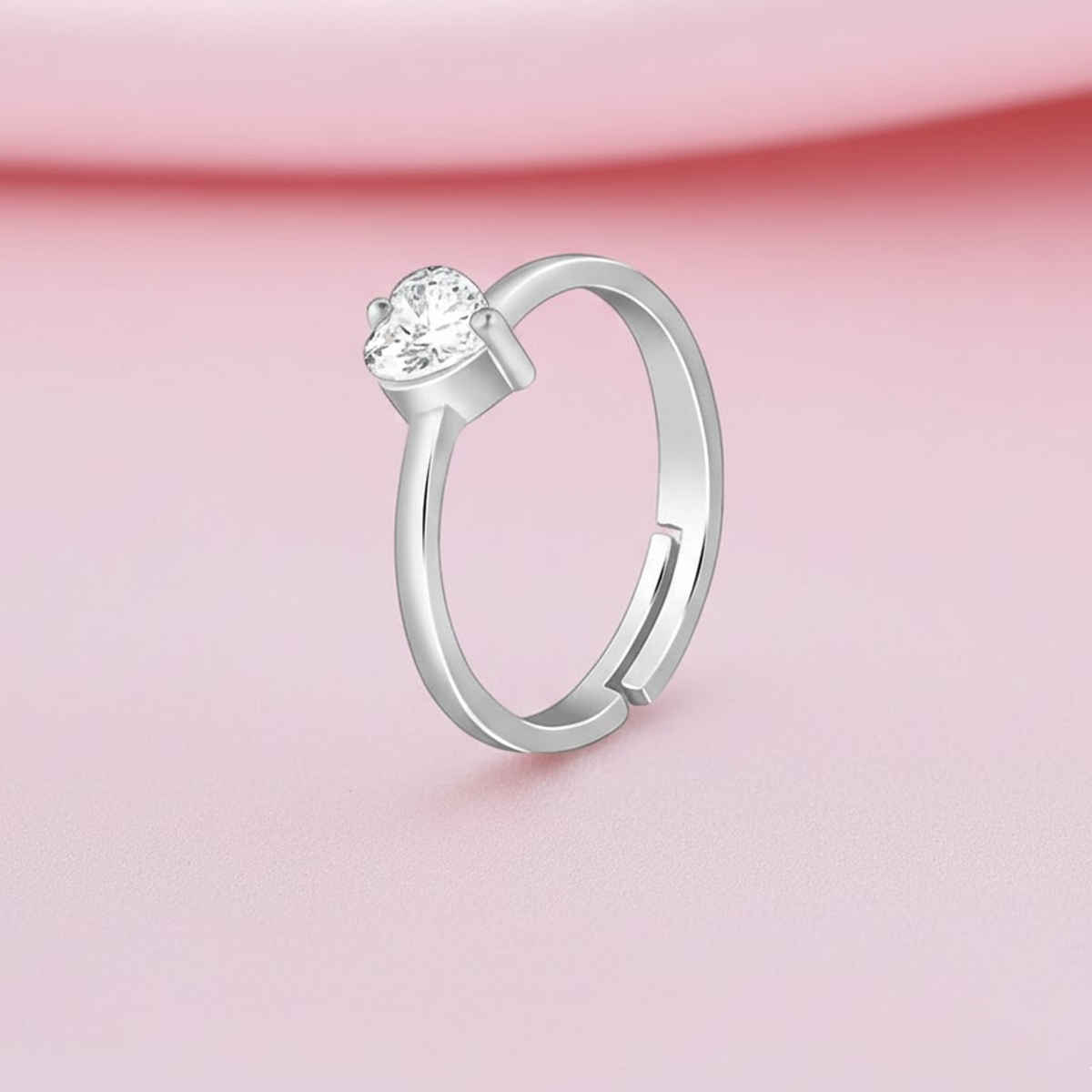 Giva Silver Passionate Love Ring