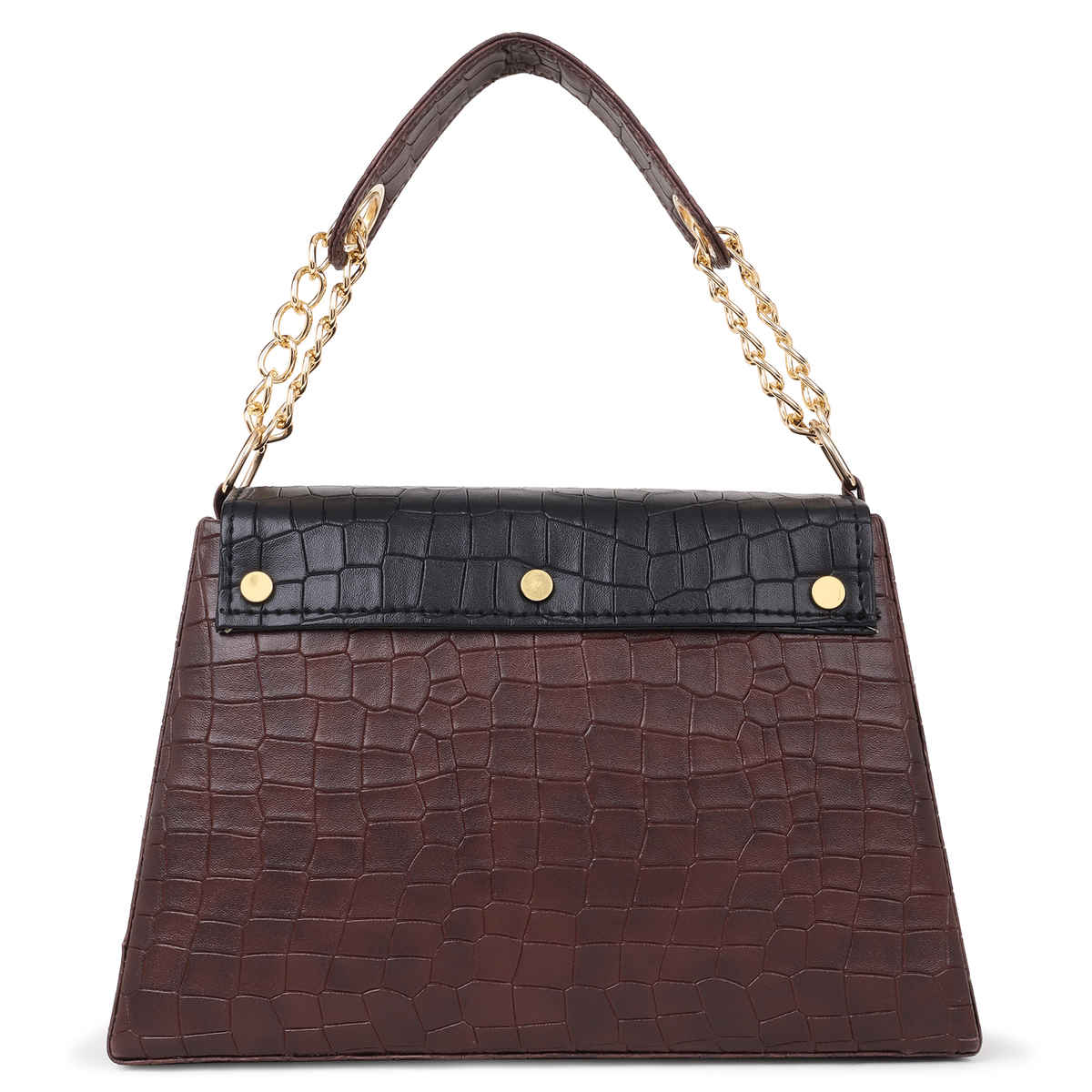 Legal Bribe Stylish Crock Sling Bag | Brown/Black | LB2057