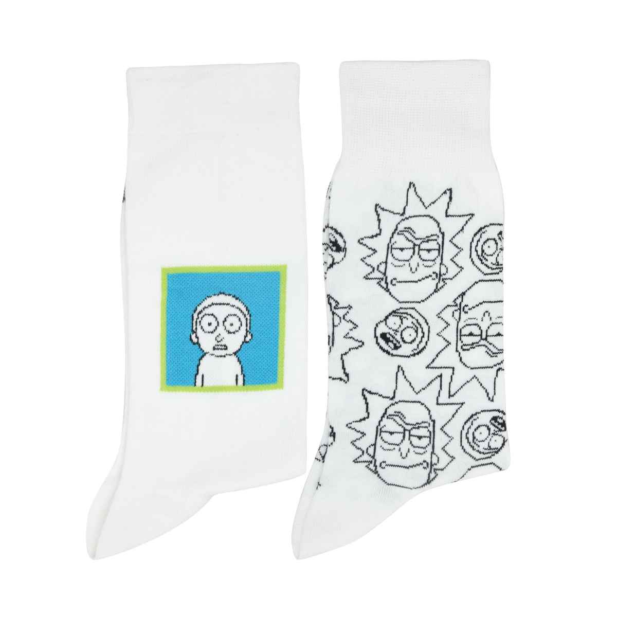 SocksXpress by Balenzia Rick And Morty Men's Quirky Crew Length Socks | Cotton And Spandex