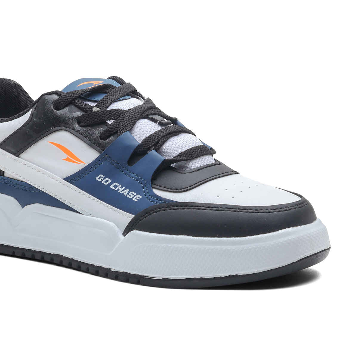 Asian Men's Lace up Sneakers | UNICORN-13 | White & Blue | UK 10