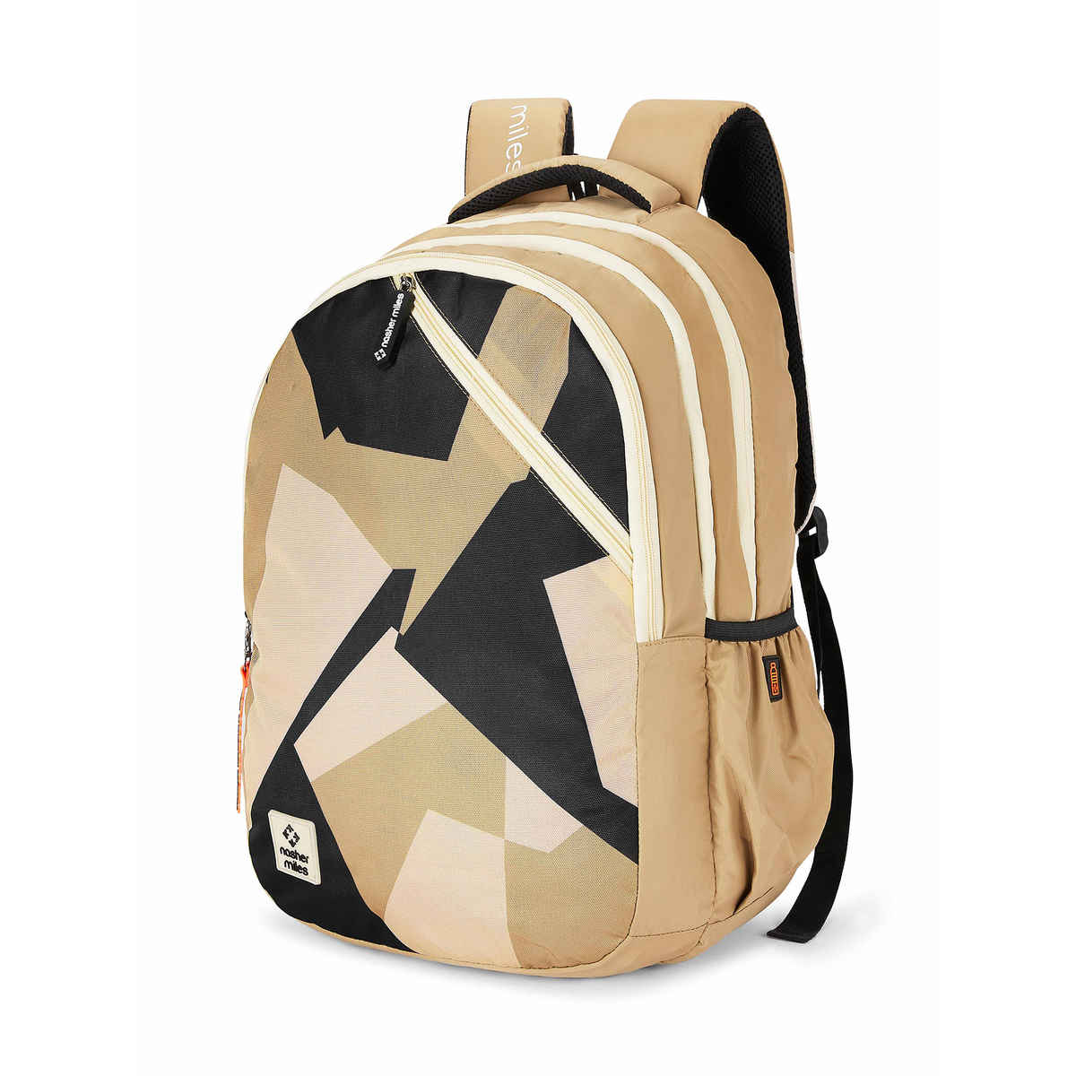 Nasher Miles Modern Polyester Laptop Backpack with Raincover & Front Organiser | Brown - 45 L