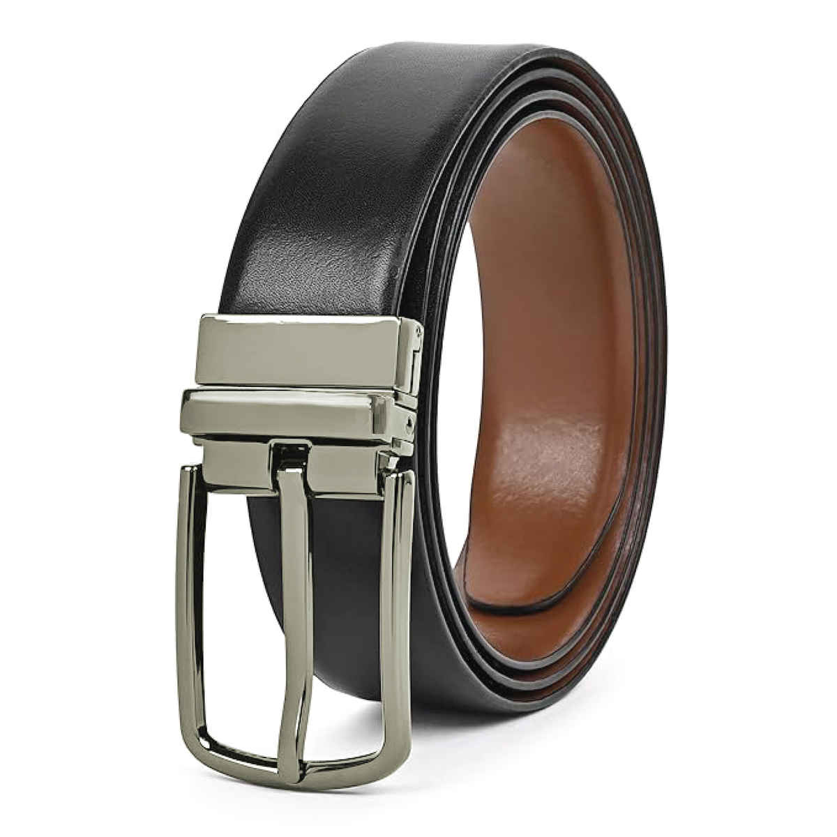 Freecultr Men's Leather Reversible Belt
