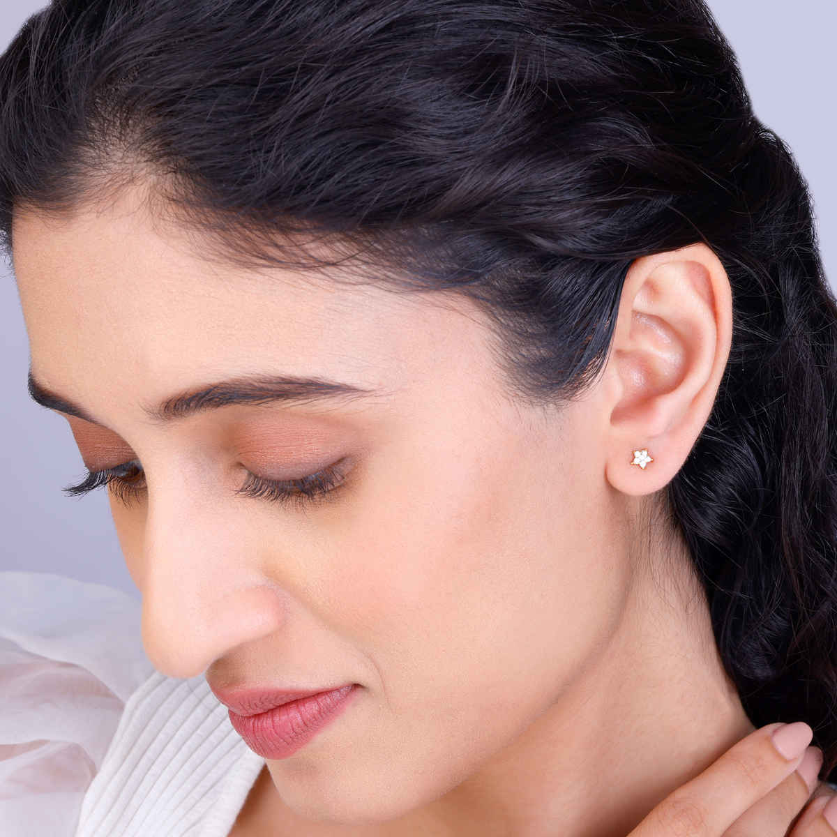 GIVA Golden Star Constellation Studs