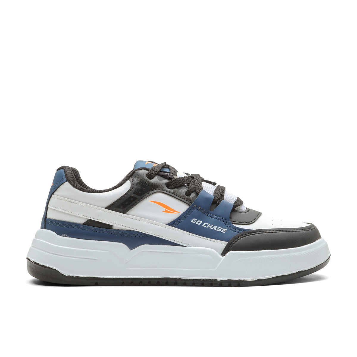 Asian Men's Lace up Sneakers | UNICORN-13 | White & Blue | UK 10