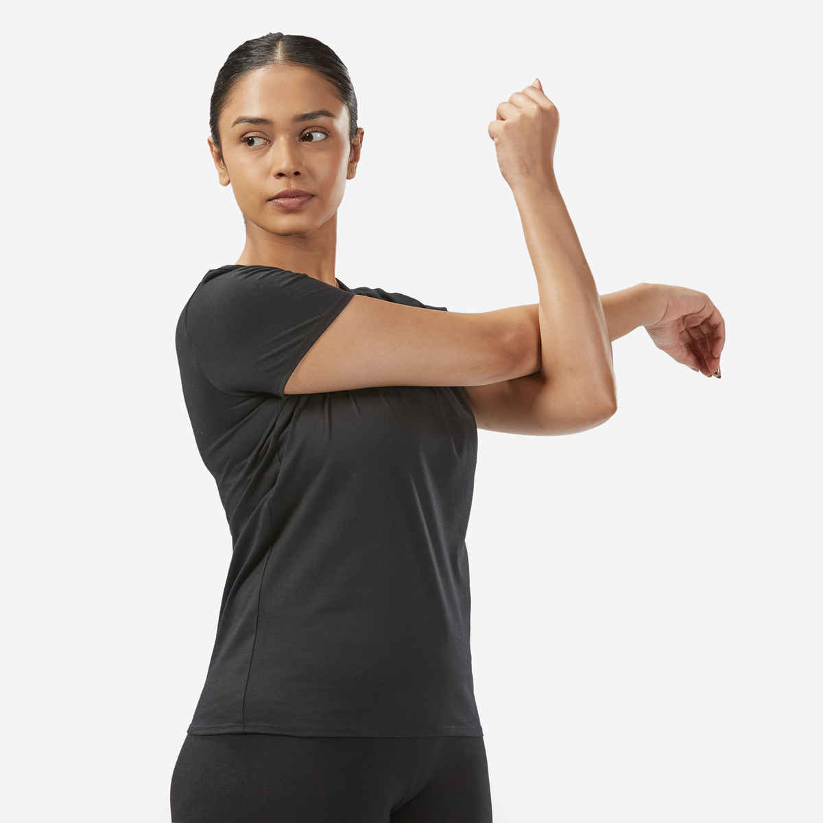 Decathlon Nyamba Women's Fitness T-shirt | Black | XL